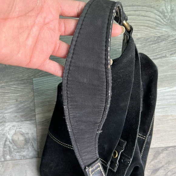 Black Suede Purse - Picture 9 of 11